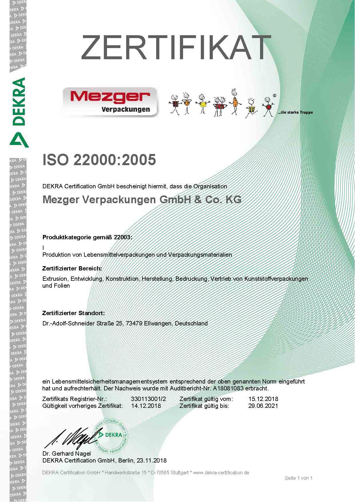 Zertifikat ISO 22000 Re 330113001 2 d